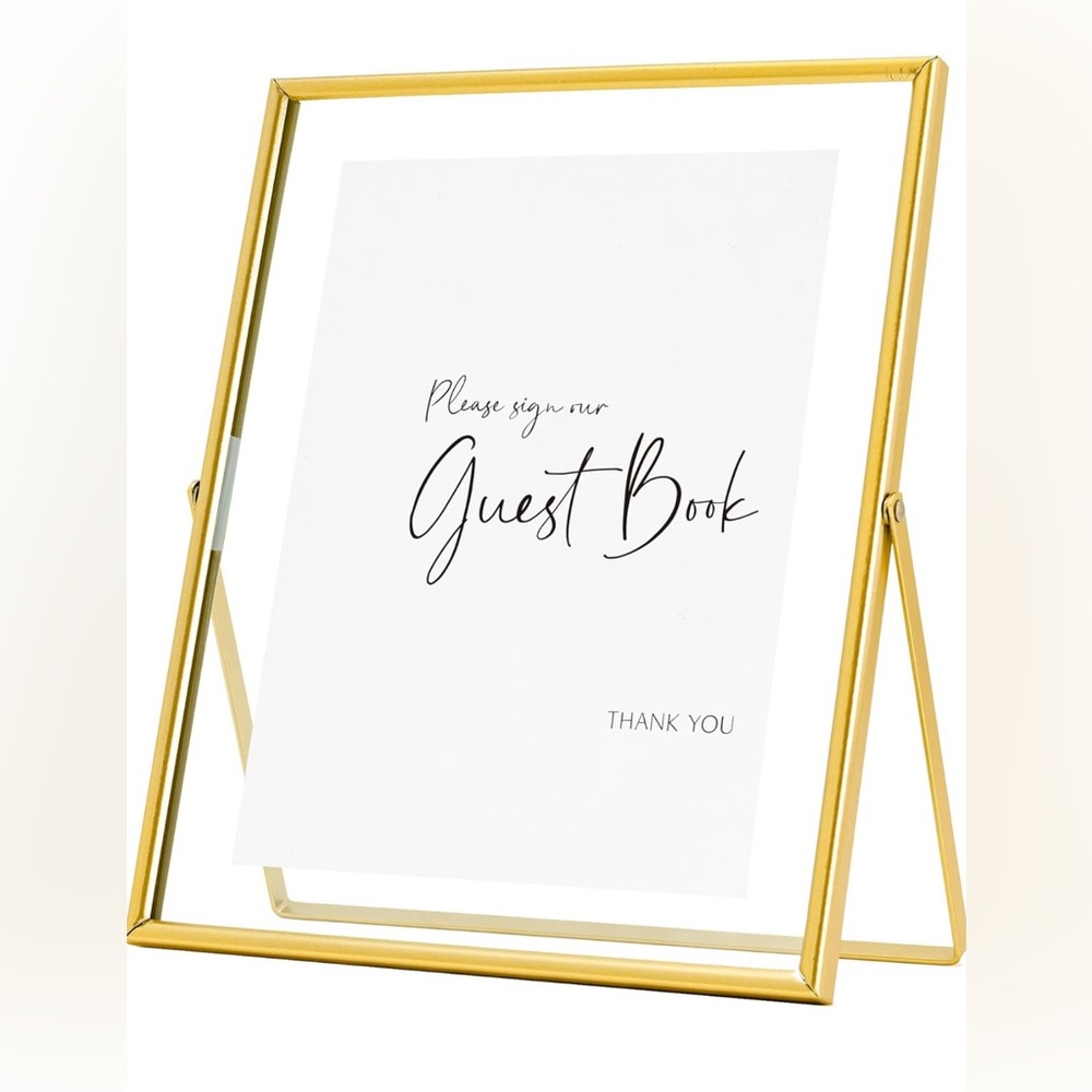 Guest book Sign. Please Sign Our Guestbook Sign. Gold Wedding Guestbook sign